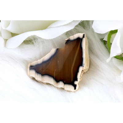 Leštěný řez Sumatra achát č.1293 | Levné Minerály