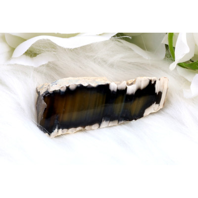 Leštěný řez Sumatra achát č.1294 | Levné Minerály