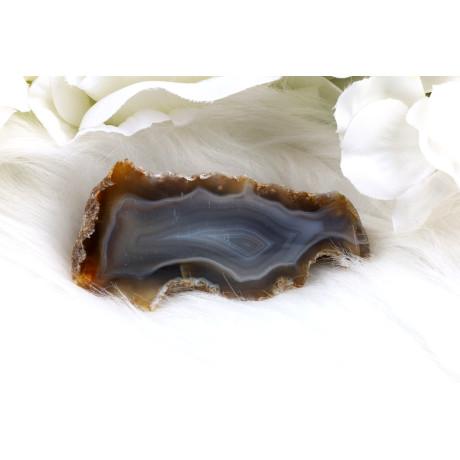 Leštěný řez Sumatra achát č.1296 | Levné Minerály