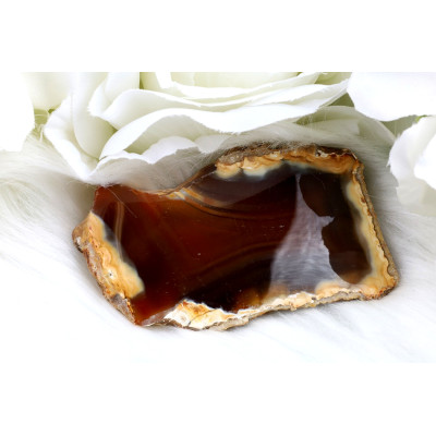 Leštěný řez Sumatra achát č.1297 | Levné Minerály