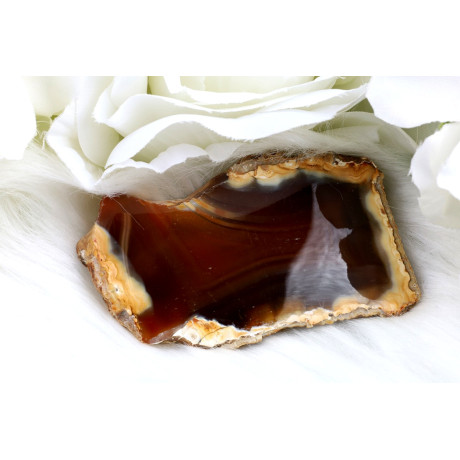 Leštěný řez Sumatra achát č.1297 | Levné Minerály