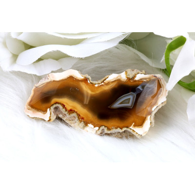 Leštěný řez Sumatra achát č.1299 | Levné Minerály