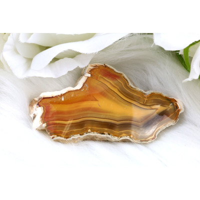 Leštěný řez Sumatra achát č.1306 | Levné Minerály
