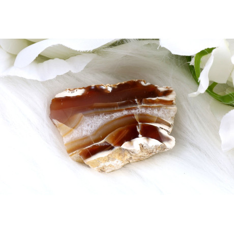 Leštěný řez Sumatra achát č.1307 | Levné Minerály