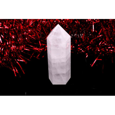 Křišťálový obelisk 86mm - Čirý horský křišťál z Číny