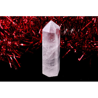 Křišťálový obelisk 87mm - růžový kámen pro harmonii