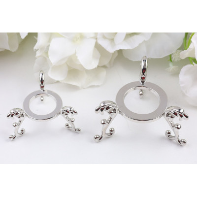 Stojánek na koule stříbrný menší (50x30mm) | Levné Minerály