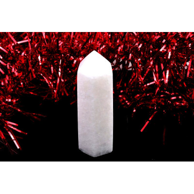 Bílý nefritový obelisk 83mm - Kámen harmonie a klidu