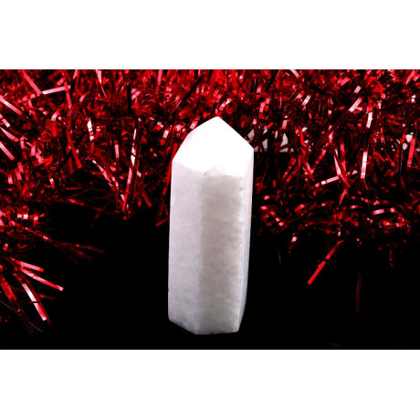 Bílý nefritový obelisk 84mm - Kámen harmonie a klidu