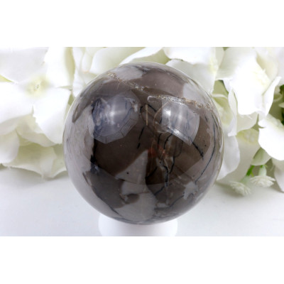 Fluorescenční achát koule č. 1439 | Levné Minerály