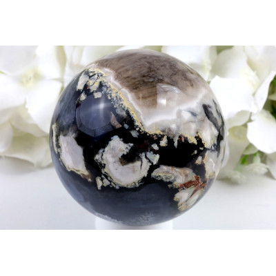 Fluorescenční achát koule č.1440 | Levné Minerály