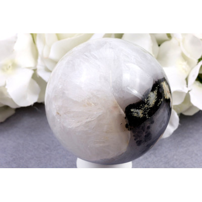 Fluorescenční achát koule č. 1441 | Levné Minerály