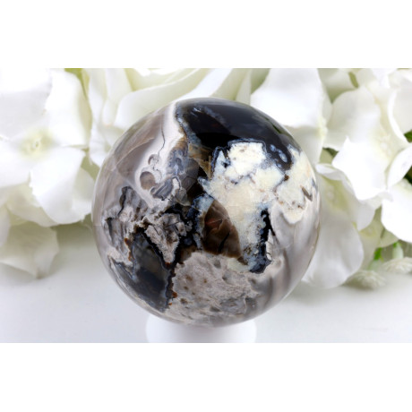 Koule z fluorescenčního achátu č. 1443 | Levné Minerály