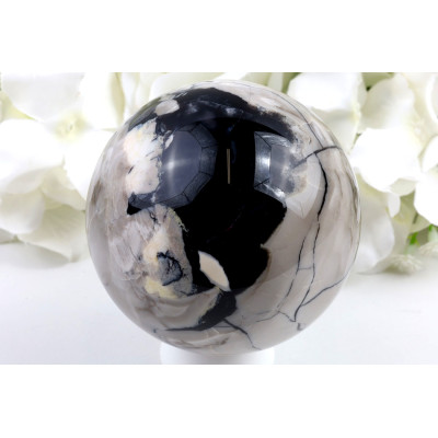 Koule z fluorescenčního achátu č. 1447 | Levné Minerály