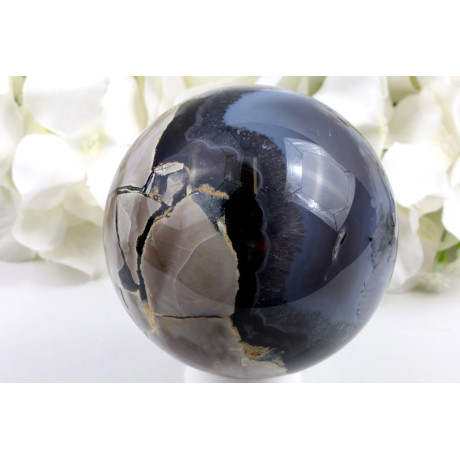 Fluorescenční achát koule č. 1449 | Levné Minerály