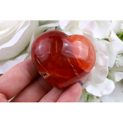Srdce z karneolu č.1460 | Levné Minerály