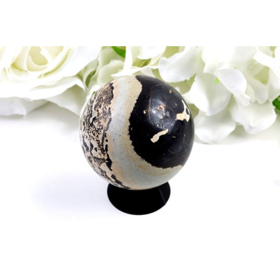 Koule Jaspis obrázkový 57 mm – originální přírodní vzor