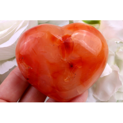 Srdce z karneolu č.1471 | Levné Minerály