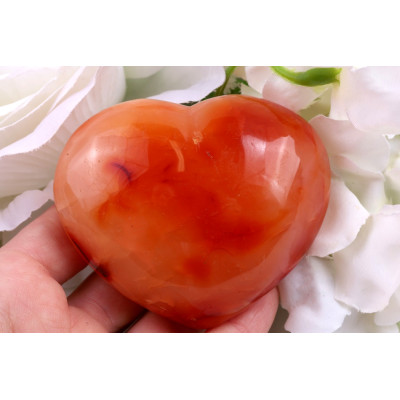 Srdce z karneolu č.1471 | Levné Minerály