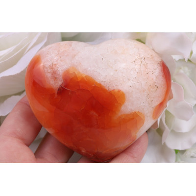 Srdce z karneolu č.1473 | Levné Minerály