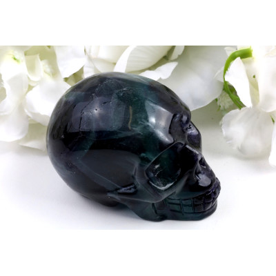 Unikátní lebka z fluoritu č.1517 | Levné Minerály