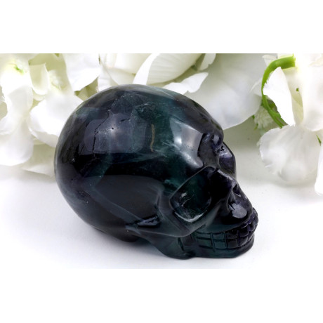 Unikátní lebka z fluoritu č.1517 | Levné Minerály