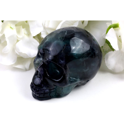 Unikátní lebka z fluoritu č.1517 | Levné Minerály