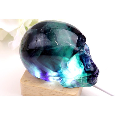 Unikátní lebka z fluoritu č.1517 | Levné Minerály