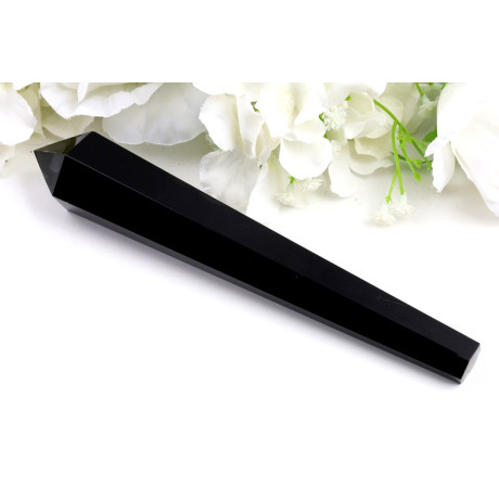 Hůlka z černého obsidiánu č. 165 | Levné Minerály