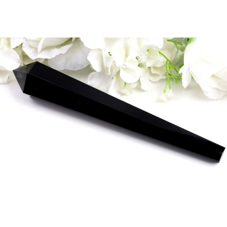 Hůlka z černého obsidiánu č. 167 | Levné Minerály