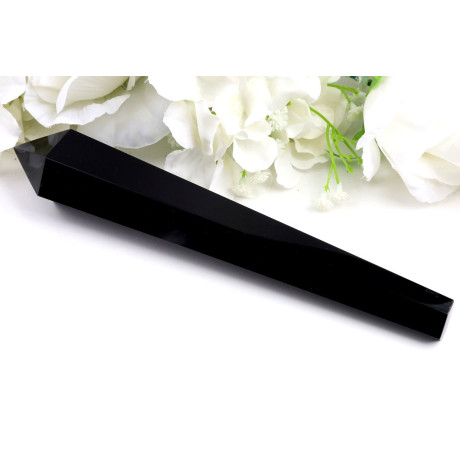 Hůlka z černého obsidiánu č. 1095 | Levné Minerály