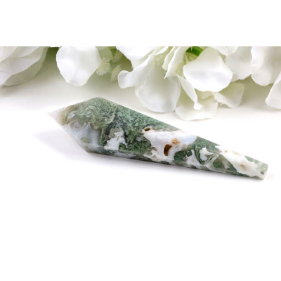 Mechový achát hůlka 117mm - Kámen harmonie a rovnováhy