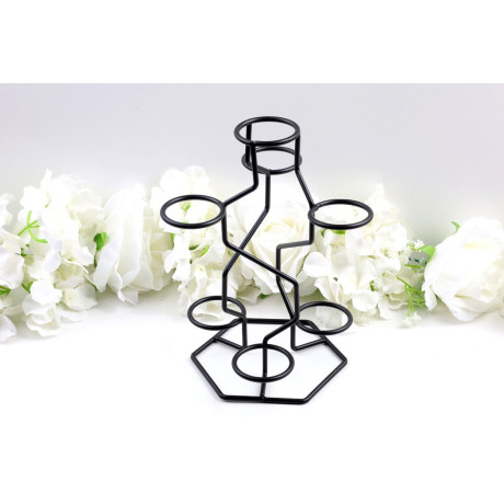 Stojánek na koule šestihran černý - pro 7 koulí