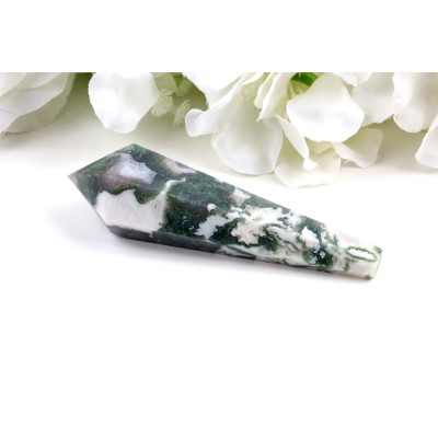 Mechový achát hůlka 107mm - Kámen harmonie a přírodní krásy