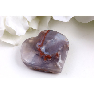 Srdce z třešňového achátu č.1561 | Levné Minerály