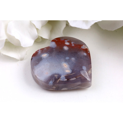 Srdce z třešňového achátu č.1561 | Levné Minerály