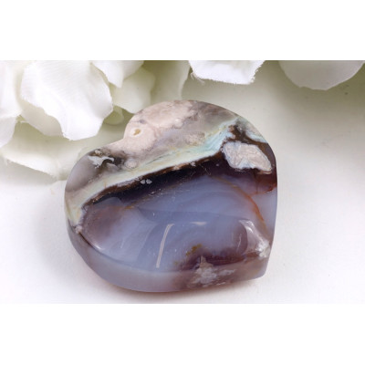 Srdce z Třešňového achátu č. 1562 | Levné Minerály