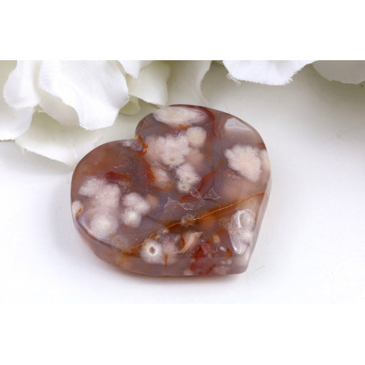 Srdce z Třešňového achátu č. 1564 | Levné Minerály