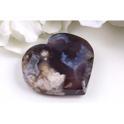 Srdce z třešňového achátu č. 1565 | Levné Minerály