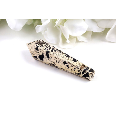 Hůlka obrázkový jaspis 84mm - přírodní minerál z Číny