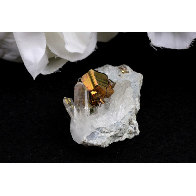 Duhový Pyrit křišťál č. 1605 | Levné Minerály