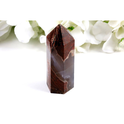 Obelisk z fotbalového achátu 86mm - Madagaskar | Levné M