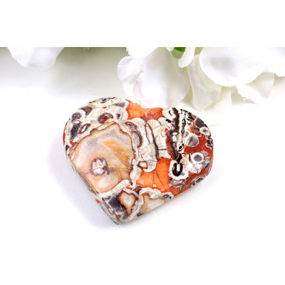 Srdce penízkový achát 60mm - Čína | Levné minerály
