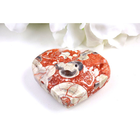 Srdce penízkový achát 61mm - symbol lásky a prosperity