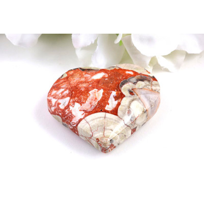 Srdce penízkový achát 76mm | Minerál | Levné minerály