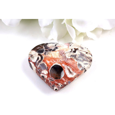 Srdce penízkový achát 61mm | Minerál | Levné minerály