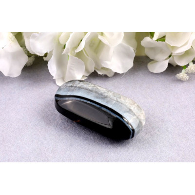 Hmatka černý sardonyx č. 203 - 71x39x24 mm | Levné Minerály