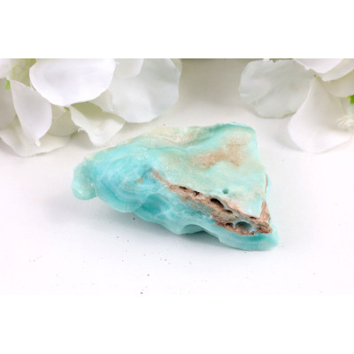 Modrý aragonit č. 232 - 63×42×22 mm, 78 g Afgánistán