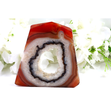 Karneolová špice s drůzou 256g - Brazílie | E-shop