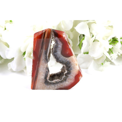 Karneol drůza špice 95x71 mm - brazilský kámen (128 g)